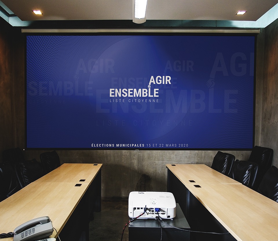 Conception de la présentation numérique d'Agir Ensemble
